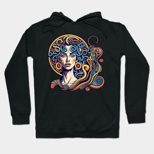 Woman in the style of Gustav Klimt Hoodie